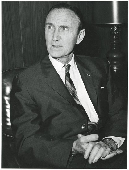 Senator Mike Mansfield on CBS television program 'Washington Conversation'. DiJoseph, John M., 1906-2000